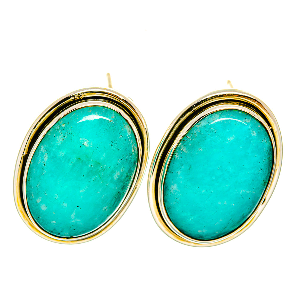 Amazonite Earrings handcrafted by Anasilvercos - EARR418329