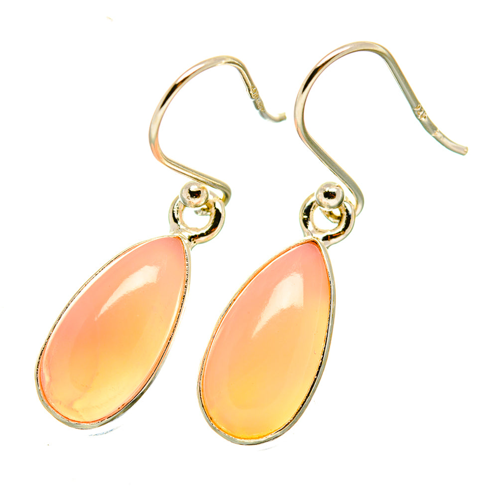 Pink Opal Earrings handcrafted by Anasilvercos - EARR418335