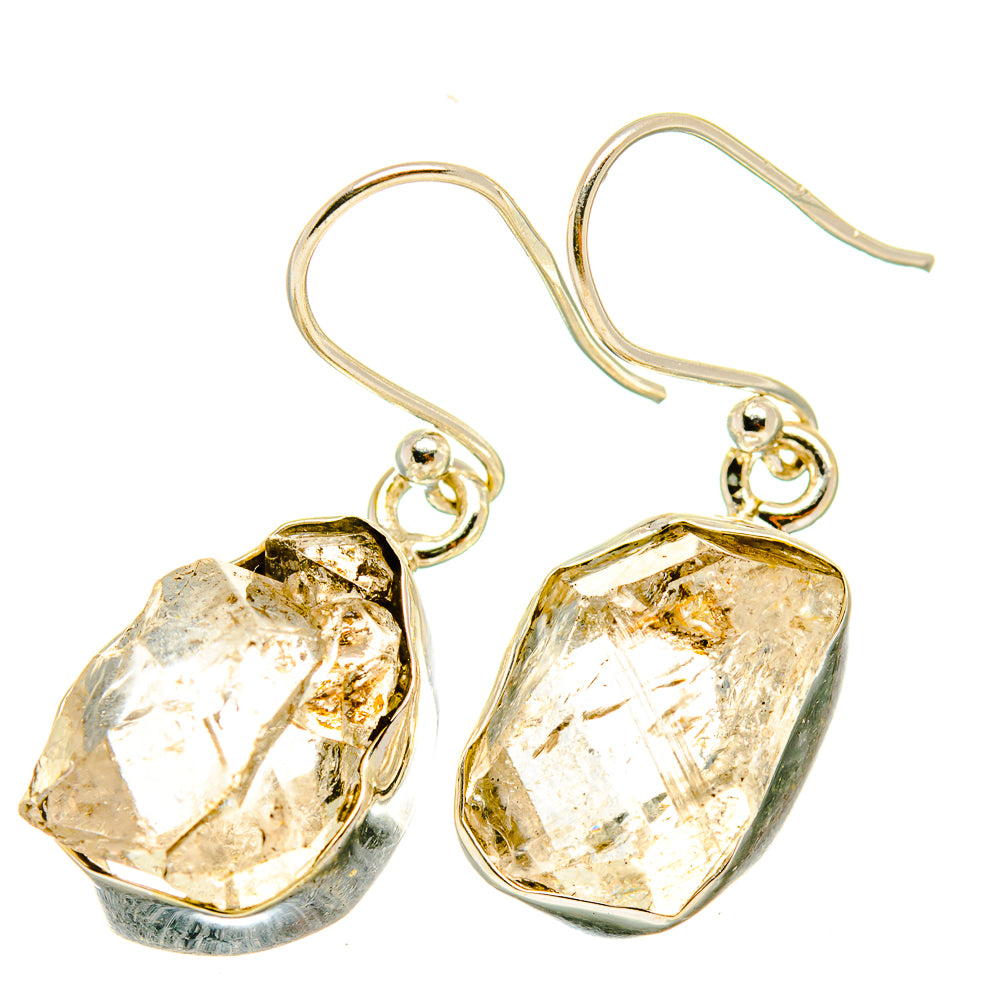 Herkimer Diamond Earrings handcrafted by Anasilvercos - EARR418348