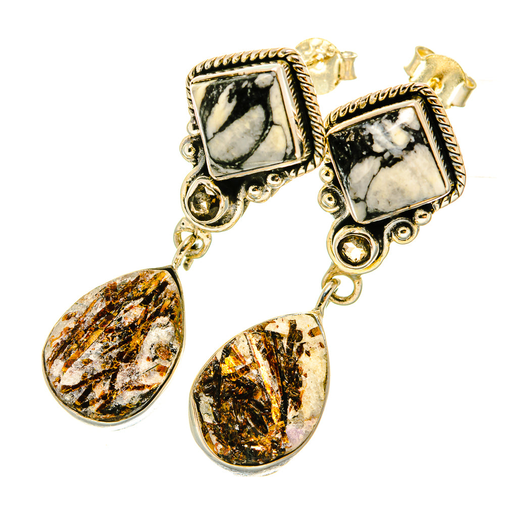 Pinolith Jasper Earrings handcrafted by Anasilvercos - EARR418354