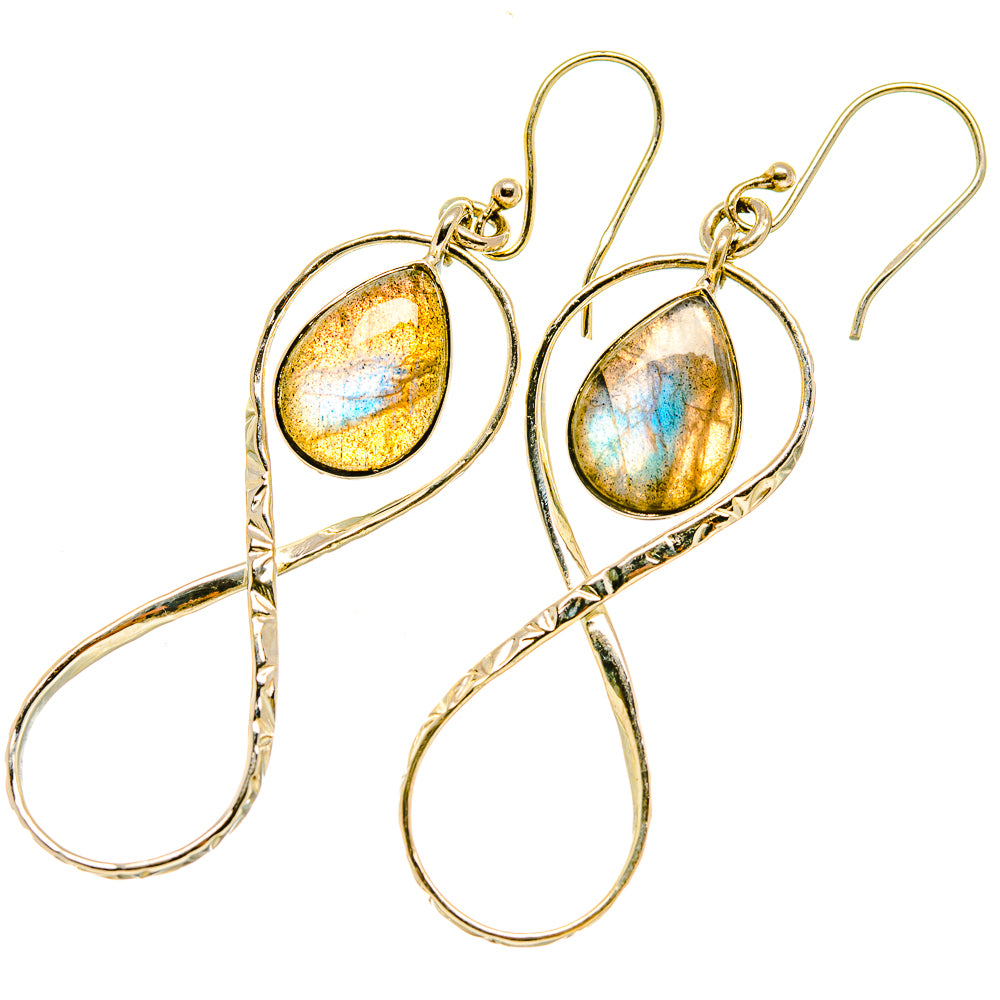 Labradorite Earrings handcrafted by Anasilvercos - EARR418357