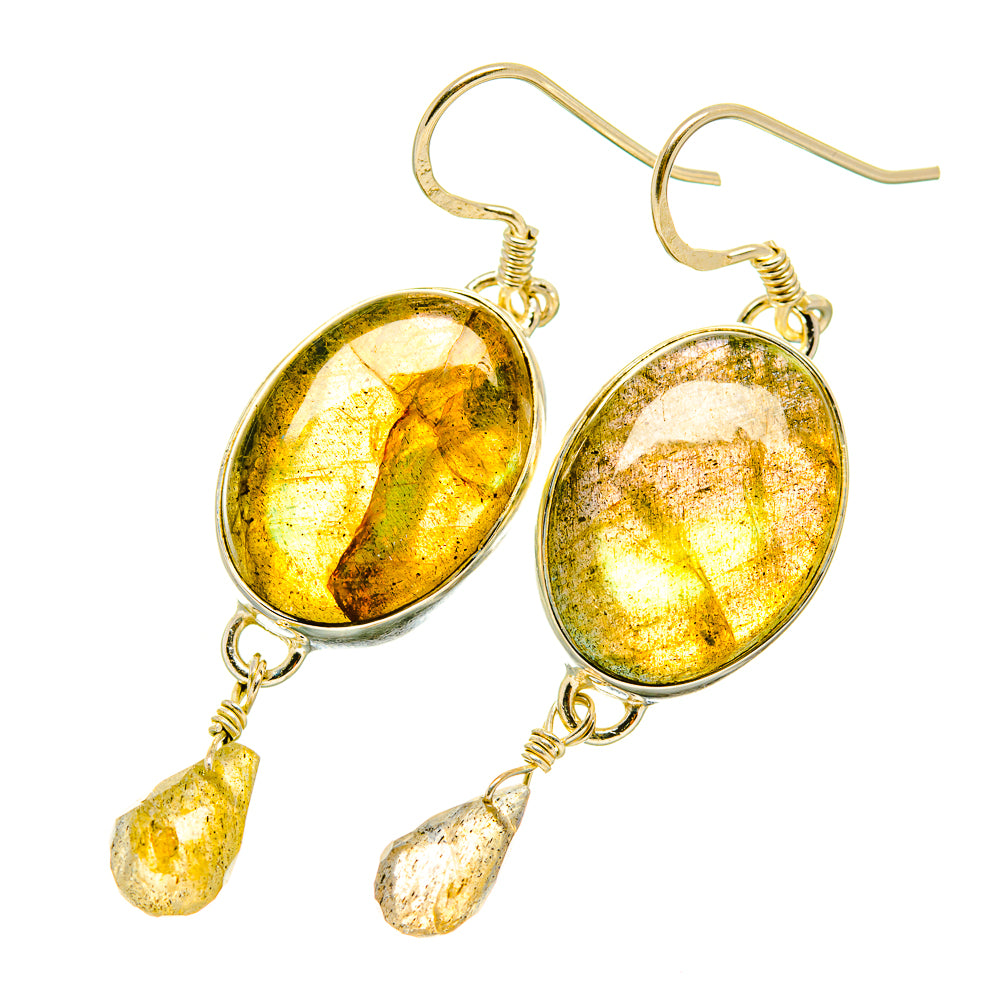 Labradorite Earrings handcrafted by Anasilvercos - EARR418358