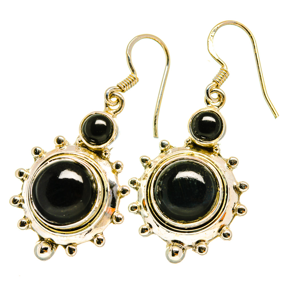 Black Onyx Earrings handcrafted by Anasilvercos - EARR418366