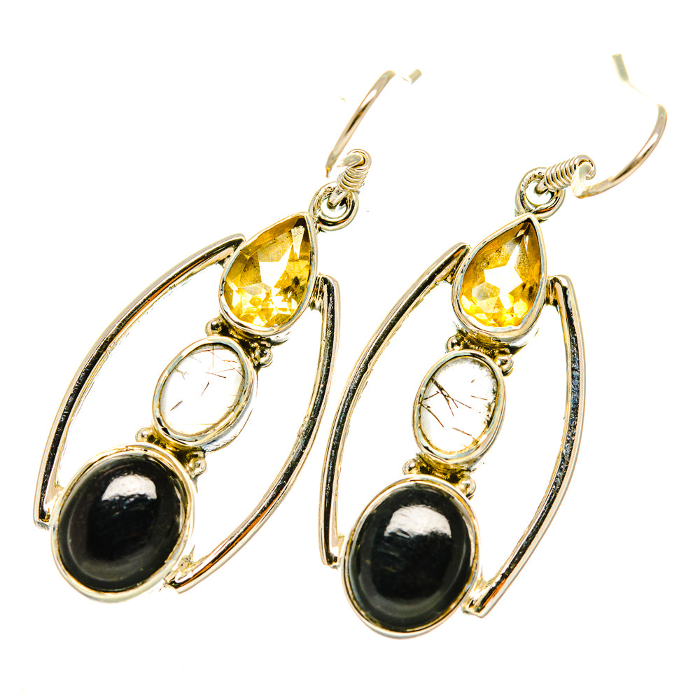 Black Onyx Earrings handcrafted by Anasilvercos - EARR418376