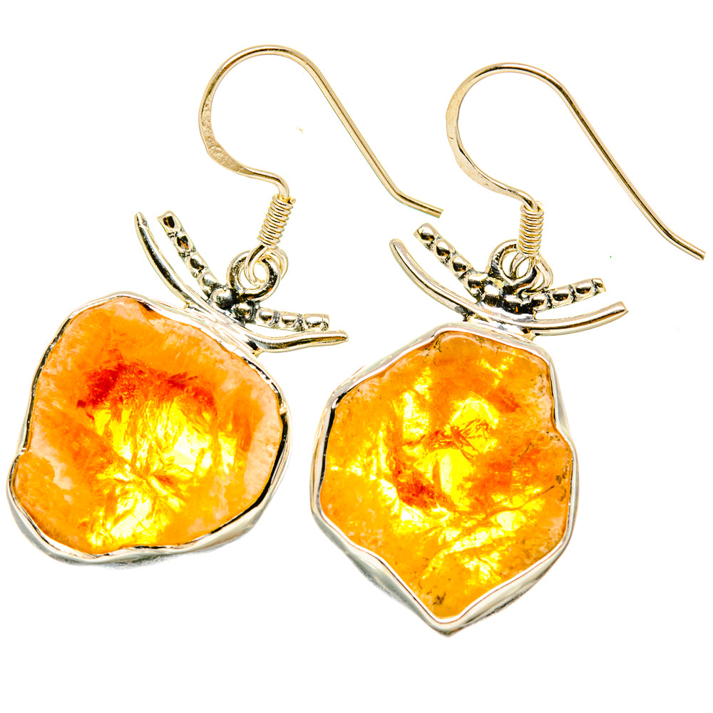 Citrine Earrings handcrafted by Anasilvercos - EARR418383