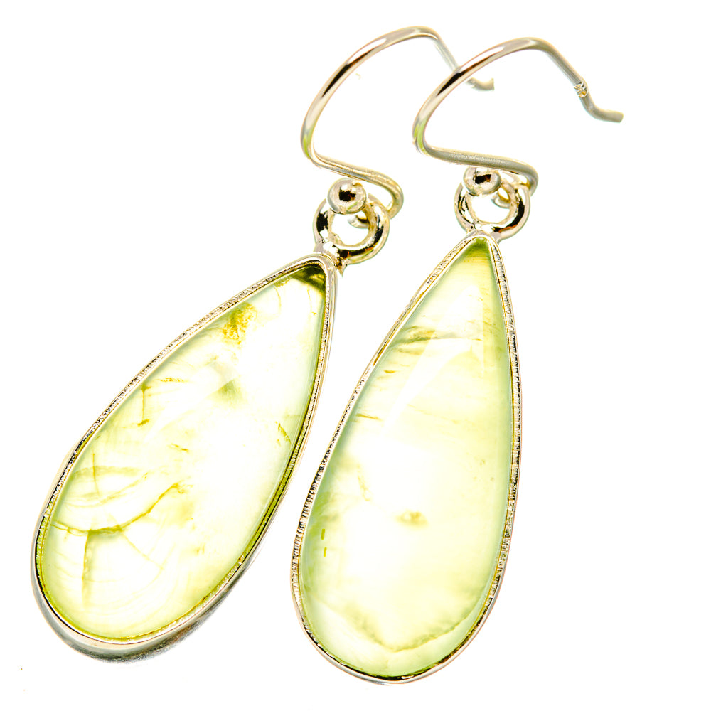 Prehnite Earrings handcrafted by Anasilvercos - EARR418387