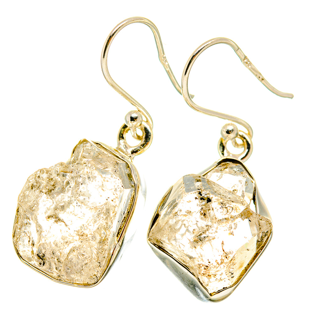 Herkimer Diamond Earrings handcrafted by Anasilvercos - EARR418395