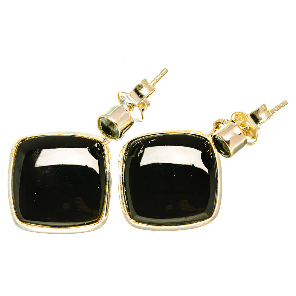 Black Onyx Earrings handcrafted by Anasilvercos - EARR418402