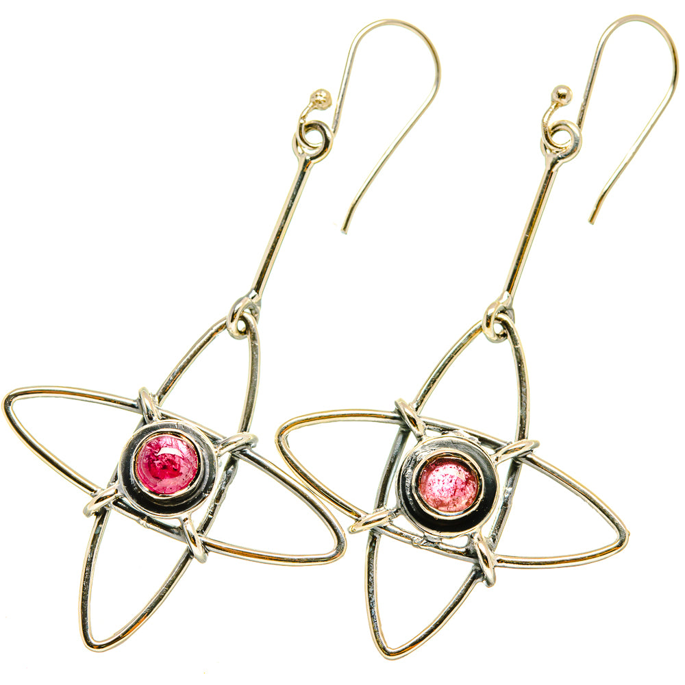 Pink Tourmaline Earrings handcrafted by Anasilvercos - EARR418405