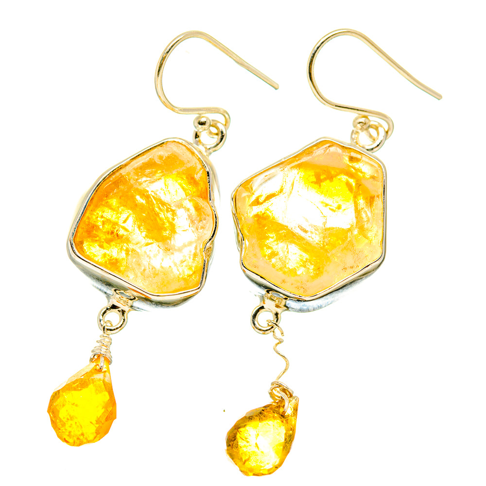 Citrine Earrings handcrafted by Anasilvercos - EARR418417