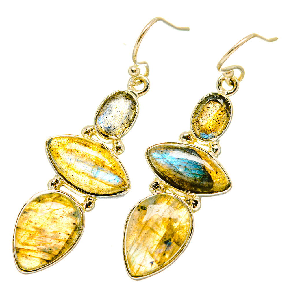 Labradorite Earrings handcrafted by Anasilvercos - EARR418427