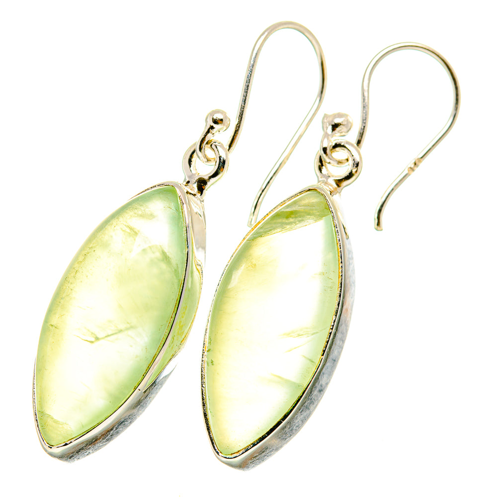 Prehnite Earrings handcrafted by Anasilvercos - EARR418439