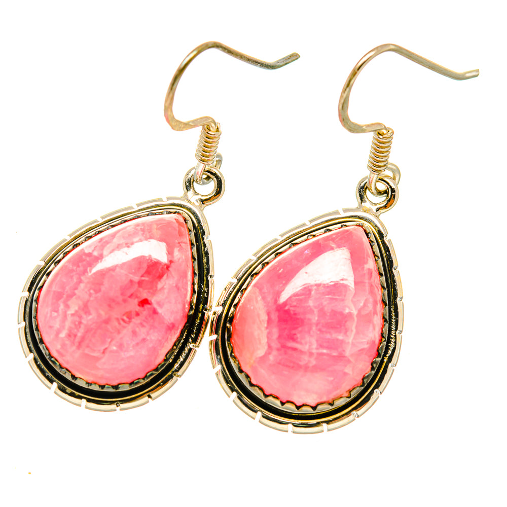 Rhodochrosite Earrings handcrafted by Anasilvercos - EARR418452