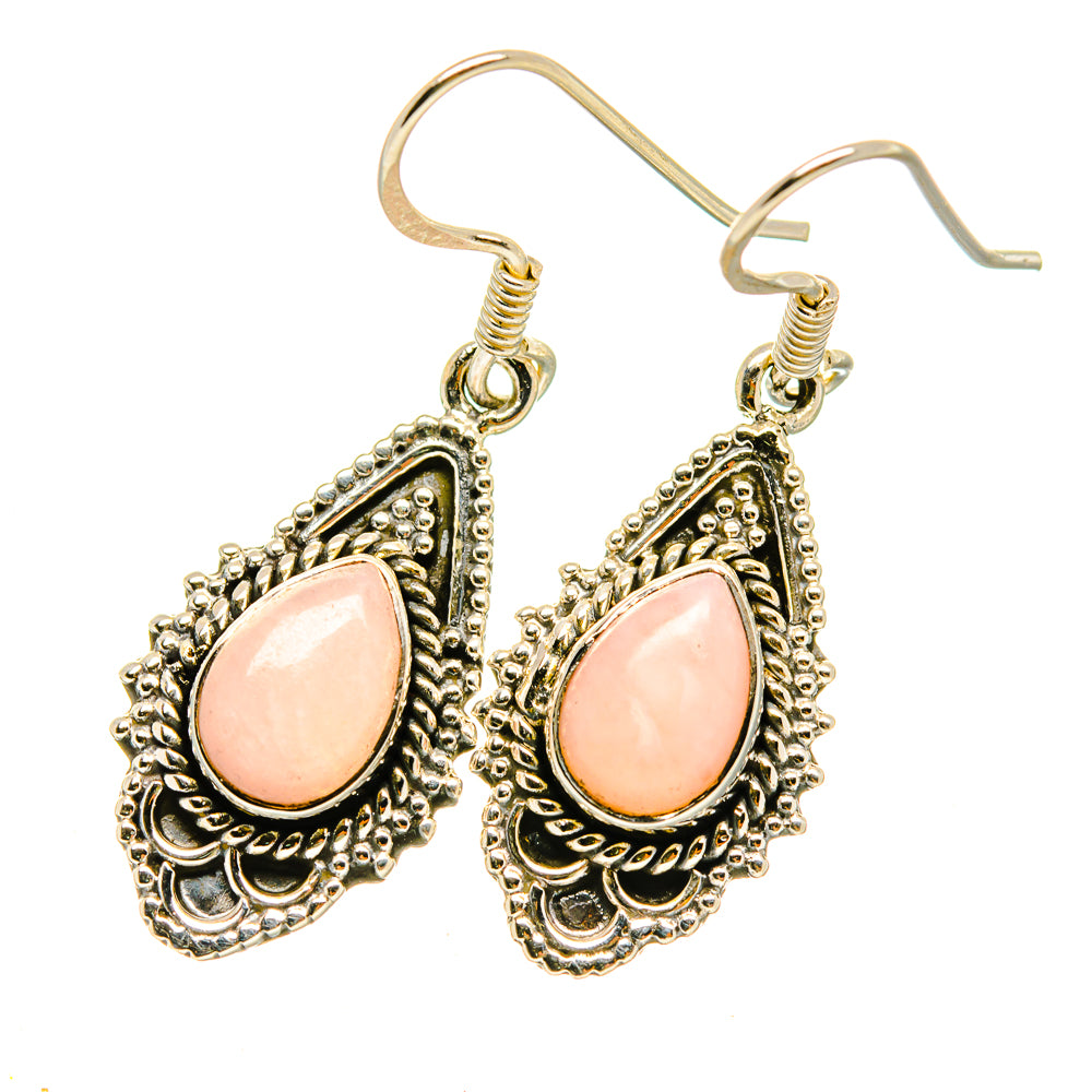 Pink Opal Earrings handcrafted by Anasilvercos - EARR418453
