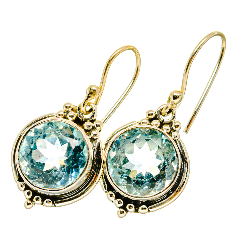 Blue Topaz Earrings handcrafted by Anasilvercos - EARR418458