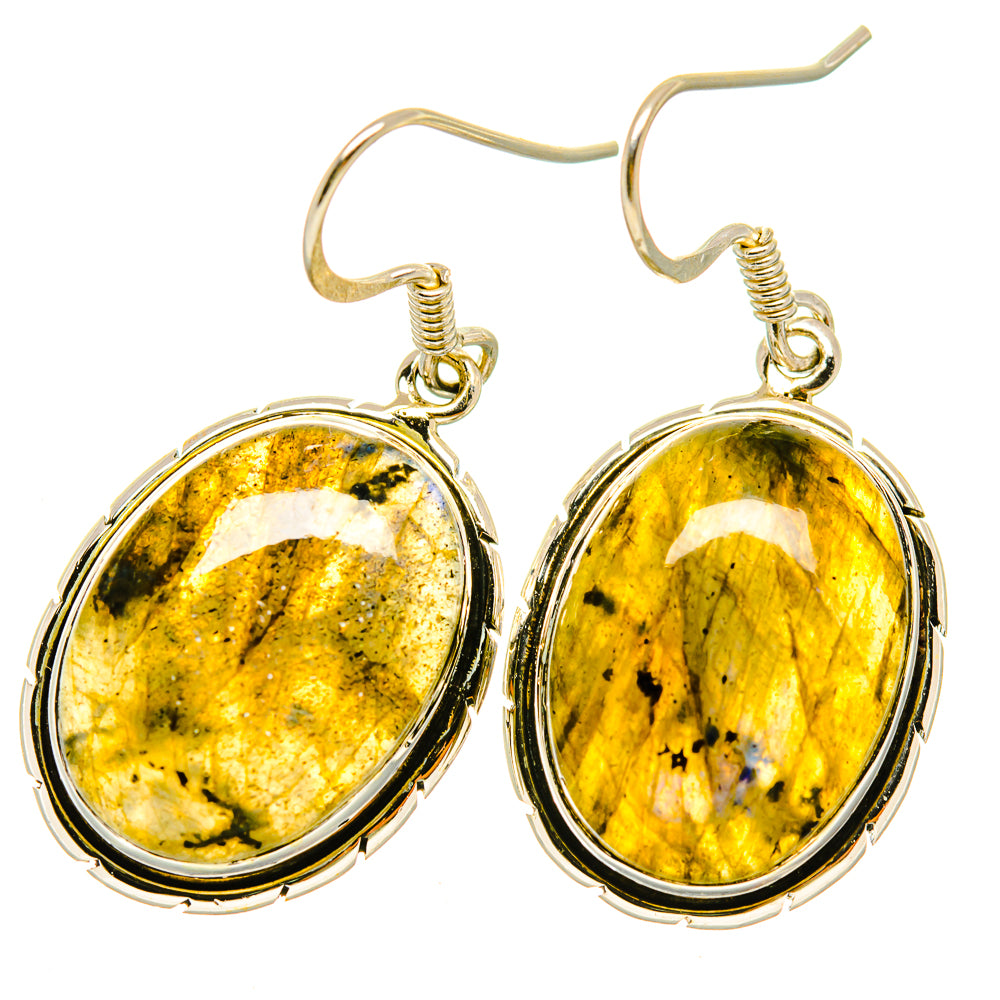 Labradorite Earrings handcrafted by Anasilvercos - EARR418464