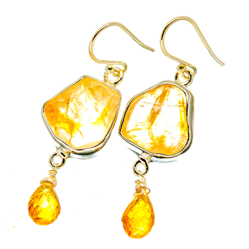 Citrine Earrings handcrafted by Anasilvercos - EARR418477