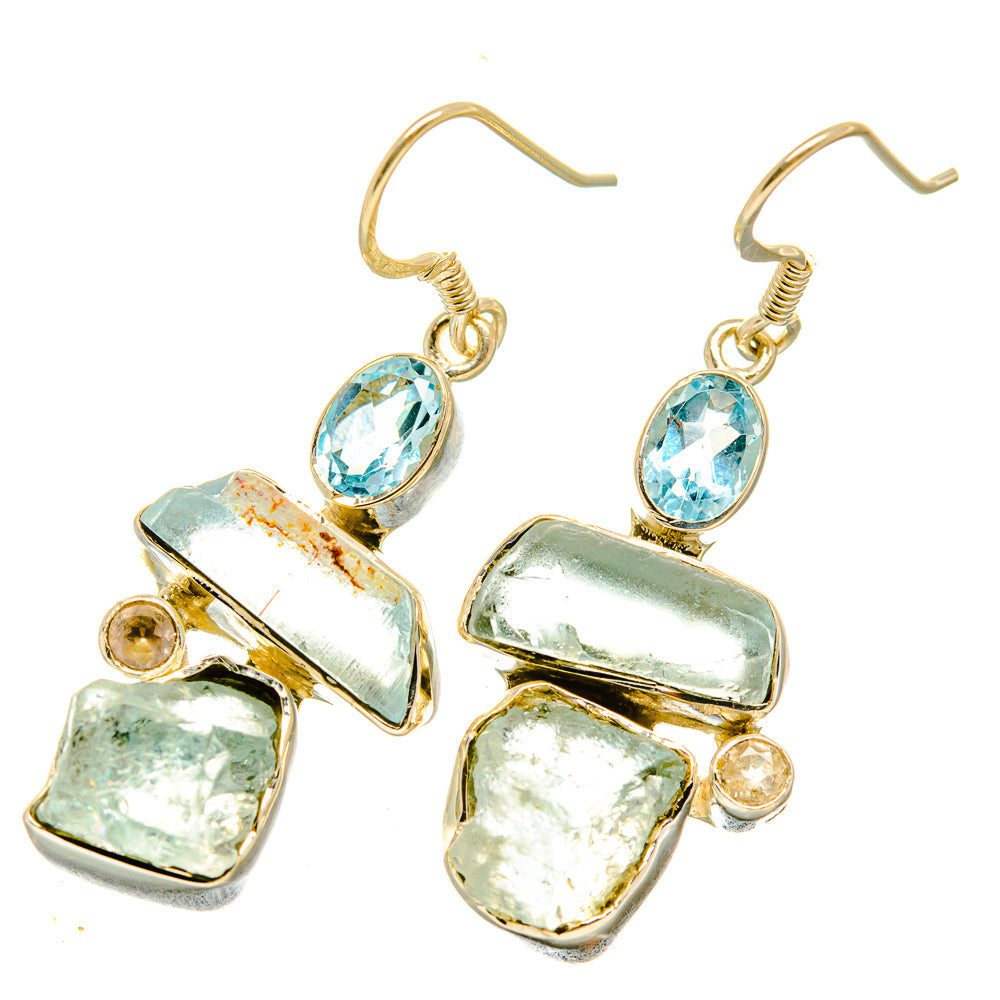 Aquamarine Earrings handcrafted by Anasilvercos - EARR418479