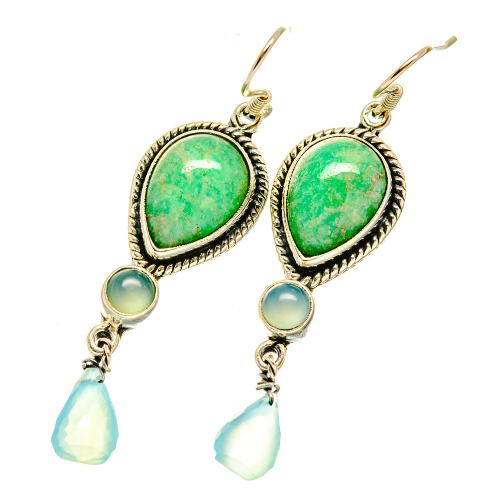 Amazonite Earrings handcrafted by Anasilvercos - EARR418481