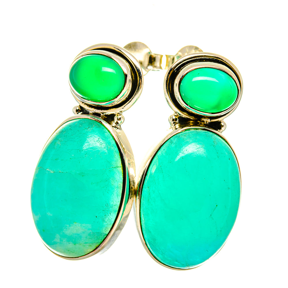 Amazonite Earrings handcrafted by Anasilvercos - EARR418483