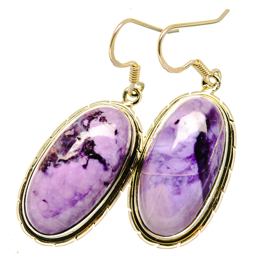 Phosphosiderite Earrings handcrafted by Anasilvercos - EARR418497