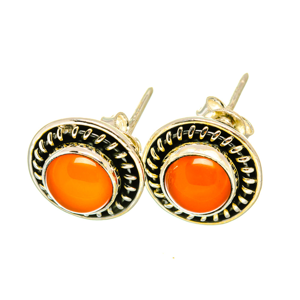 Carnelian Earrings handcrafted by Anasilvercos - EARR418526