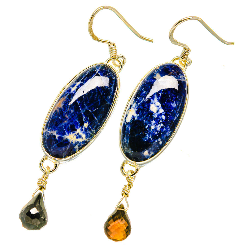 Sodalite Earrings handcrafted by Anasilvercos - EARR418528