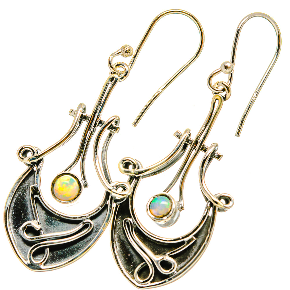 Ethiopian Opal Earrings handcrafted by Anasilvercos - EARR418532