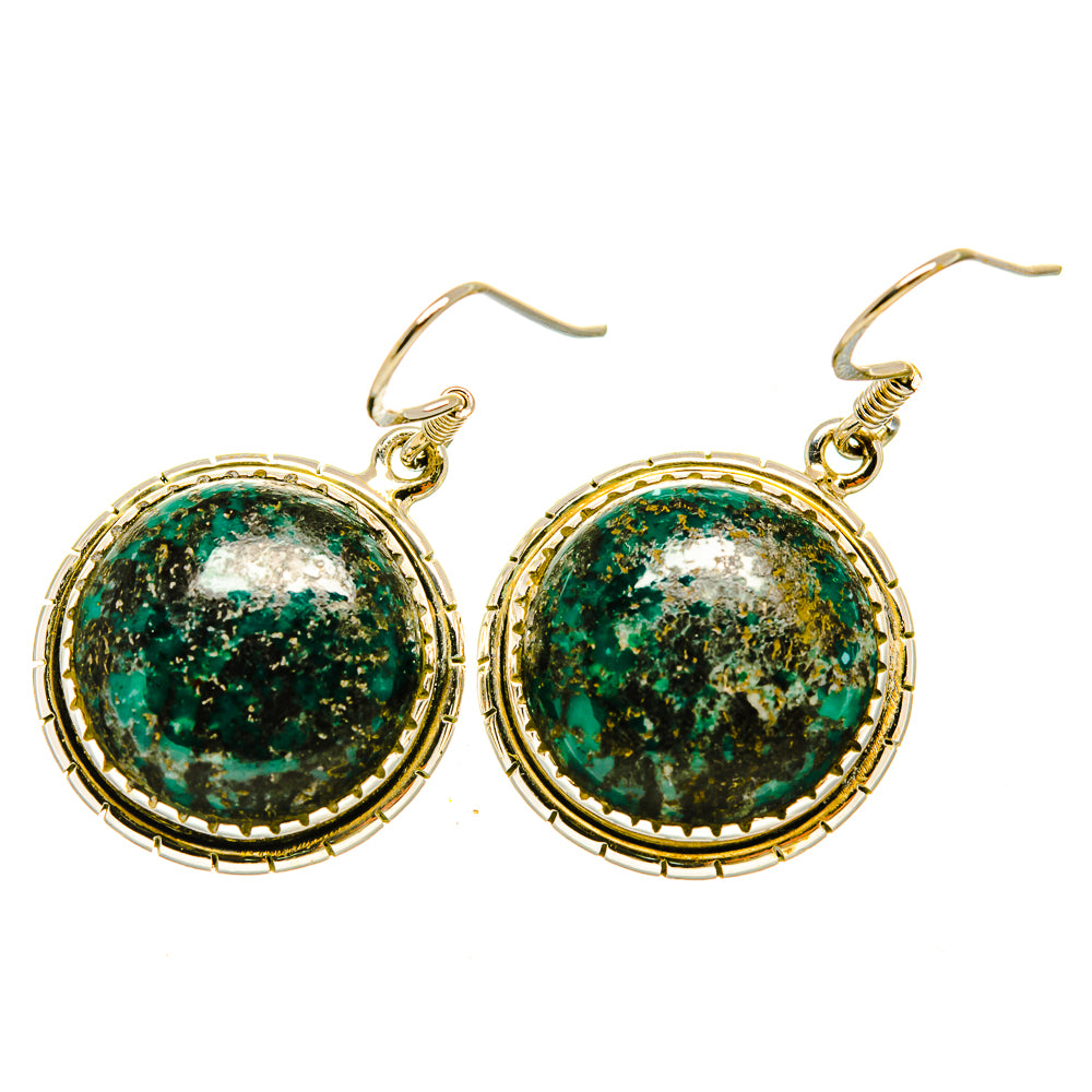Shattuckite Earrings handcrafted by Anasilvercos - EARR418535