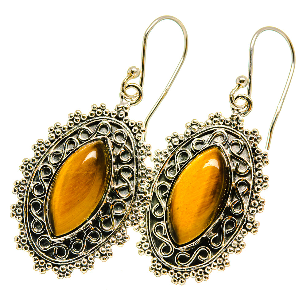 Tiger Eye Earrings handcrafted by Anasilvercos - EARR418547