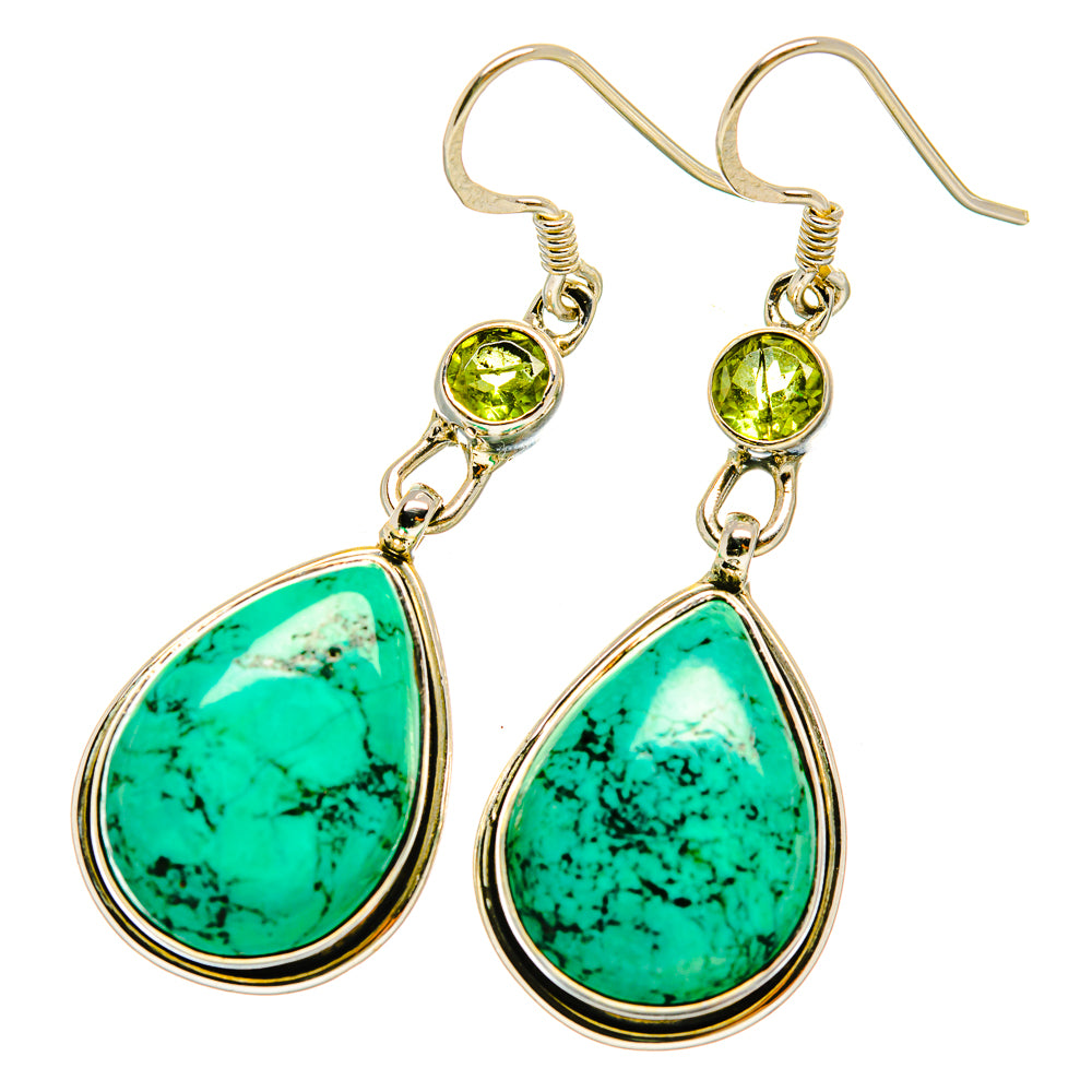 Chrysocolla Earrings handcrafted by Anasilvercos - EARR418550