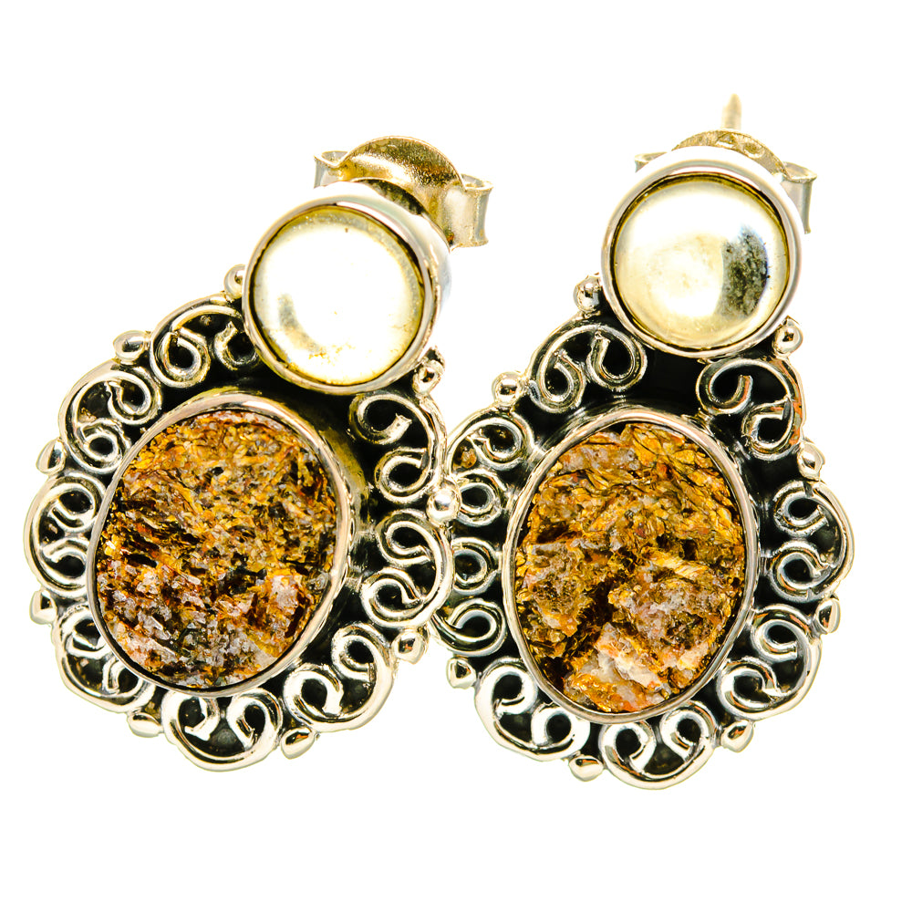 Astrophyllite Earrings handcrafted by Anasilvercos - EARR418556