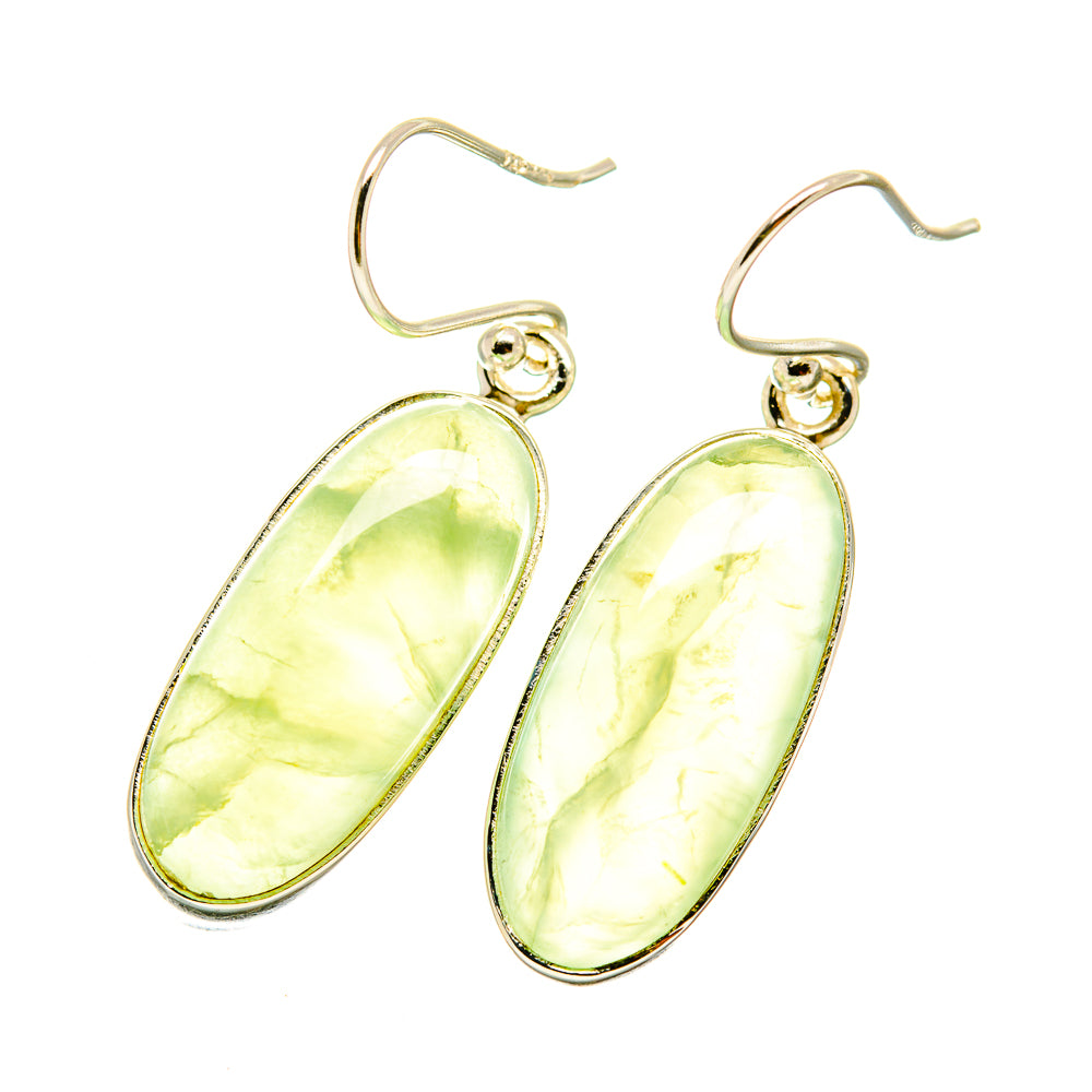Prehnite Earrings handcrafted by Anasilvercos - EARR418572
