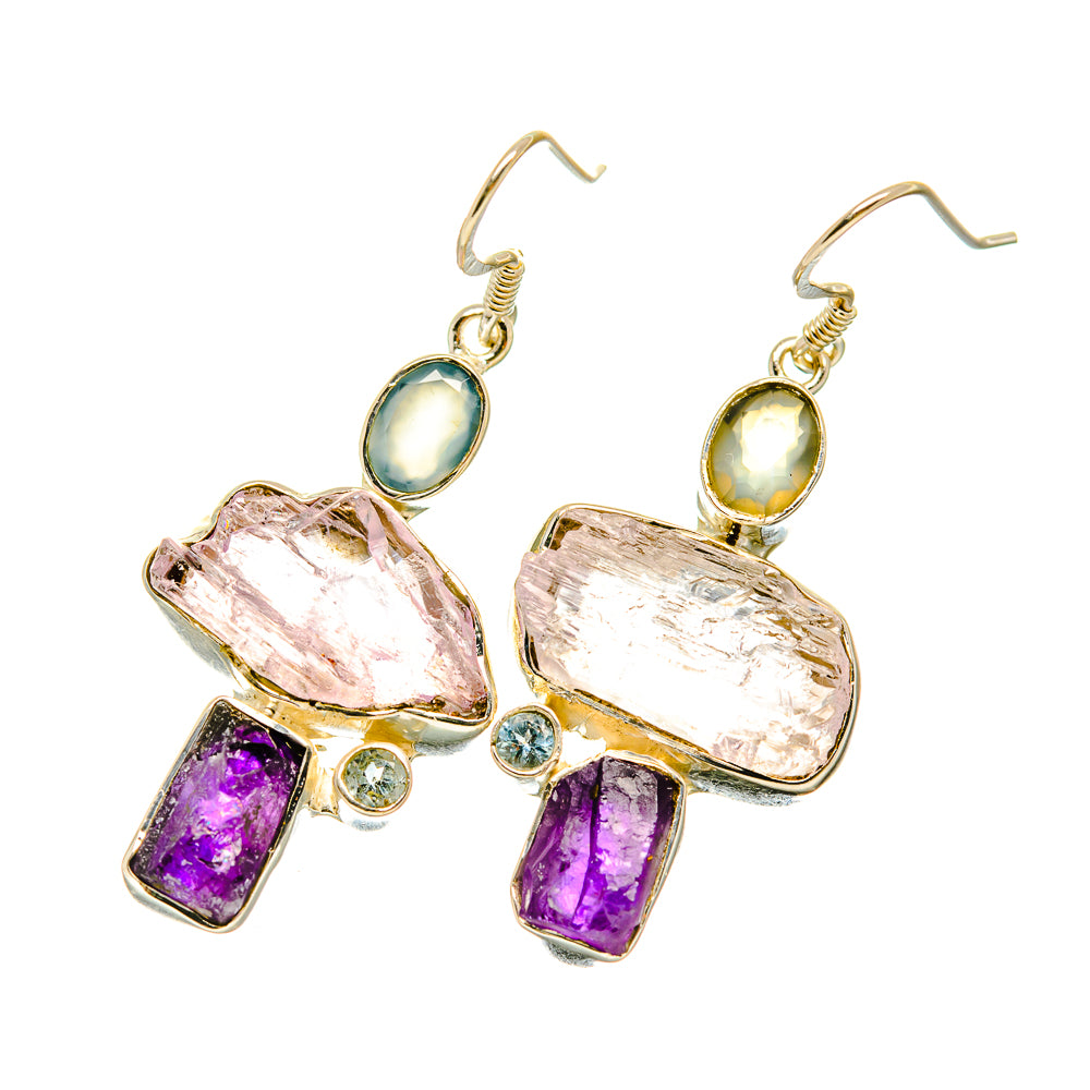 Kunzite Earrings handcrafted by Anasilvercos - EARR418573