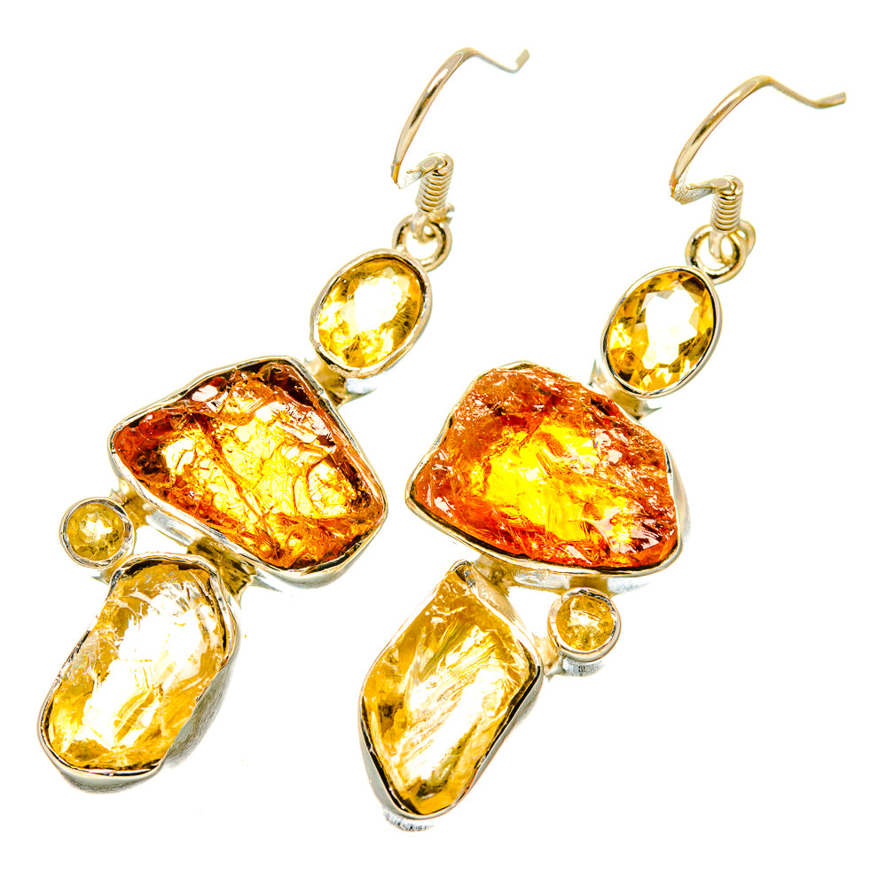 Citrine Earrings handcrafted by Anasilvercos - EARR418577