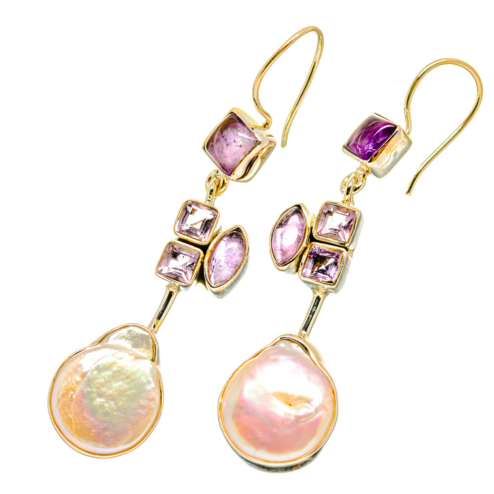 Mother Of Pearl Earrings handcrafted by Anasilvercos - EARR418581