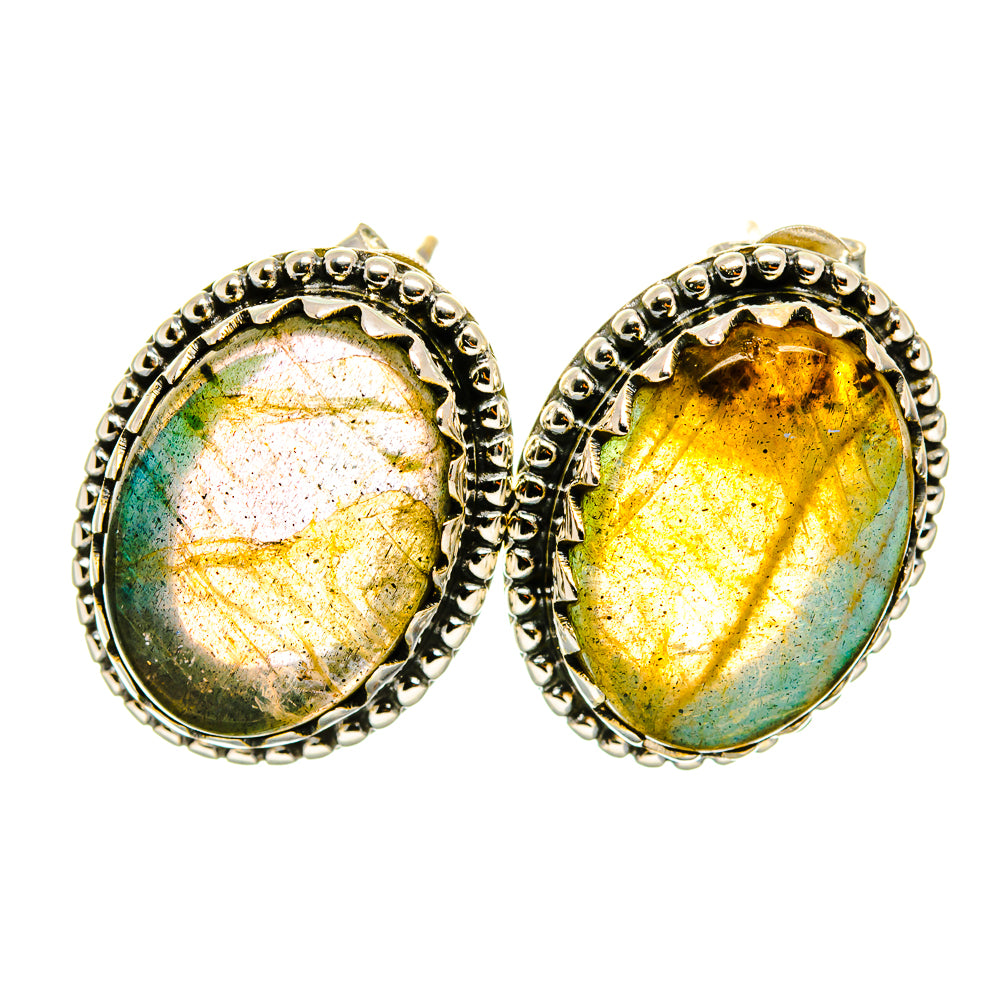 Labradorite Earrings handcrafted by Anasilvercos - EARR418589