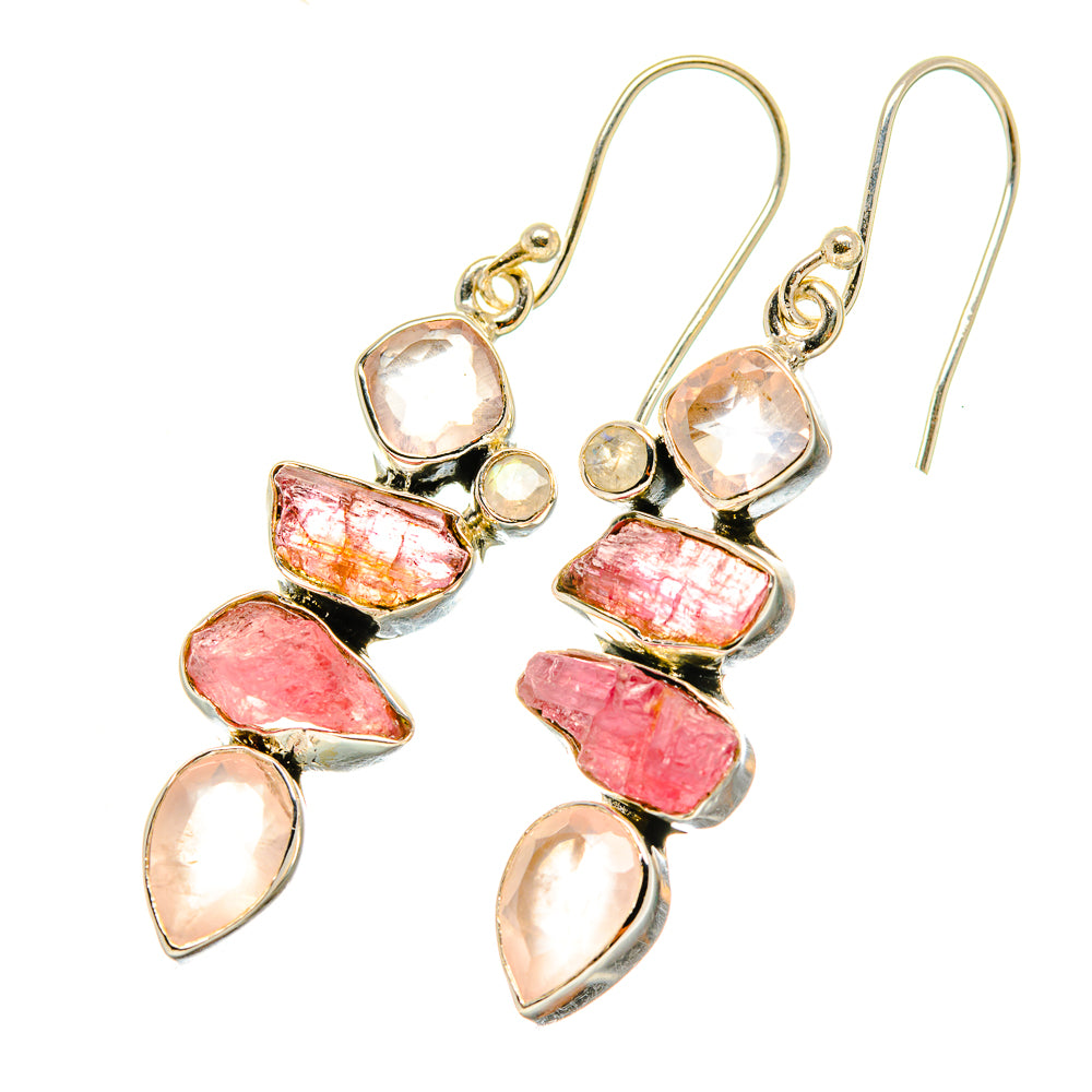 Pink Tourmaline Earrings handcrafted by Anasilvercos - EARR418592