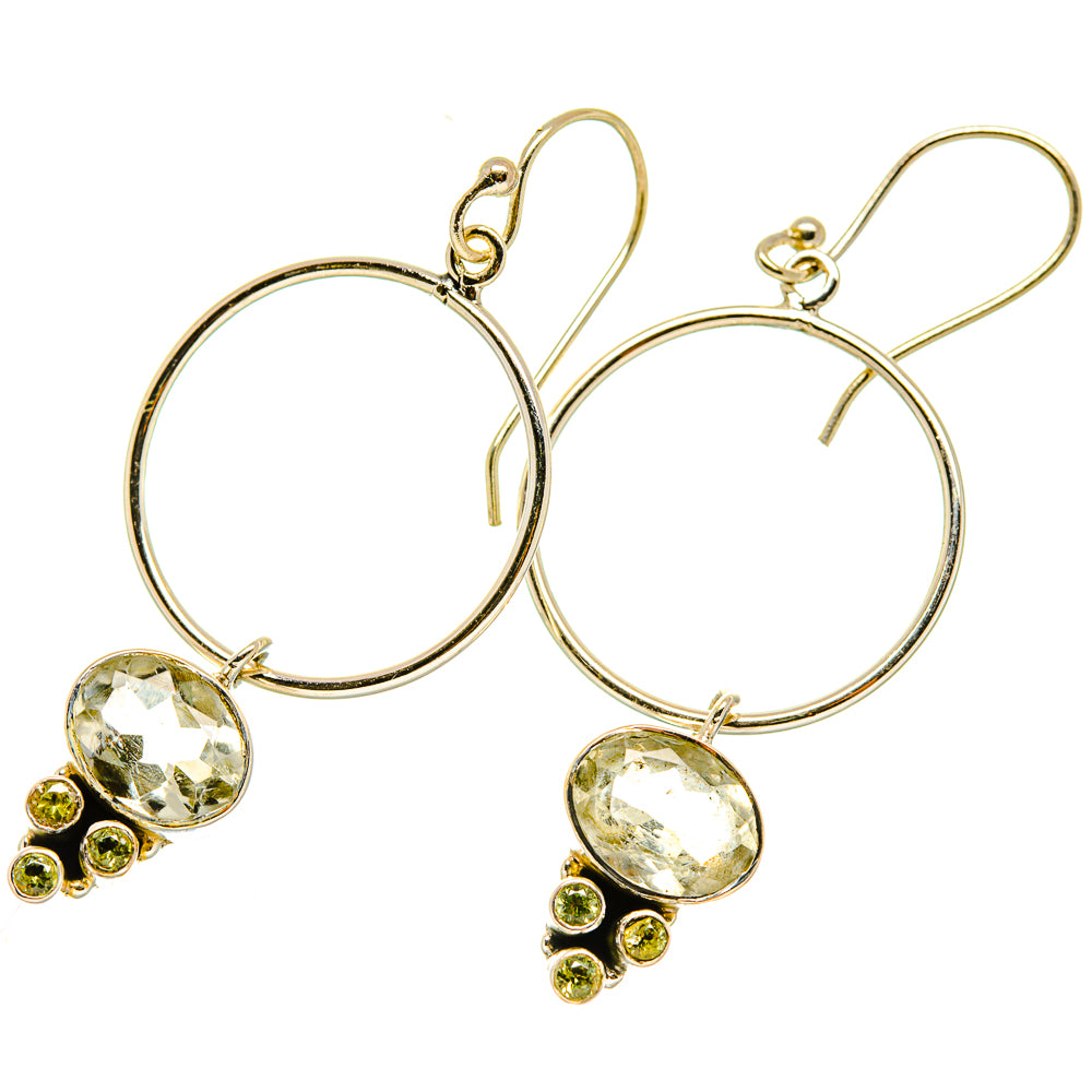 Green Amethyst Earrings handcrafted by Anasilvercos - EARR418603