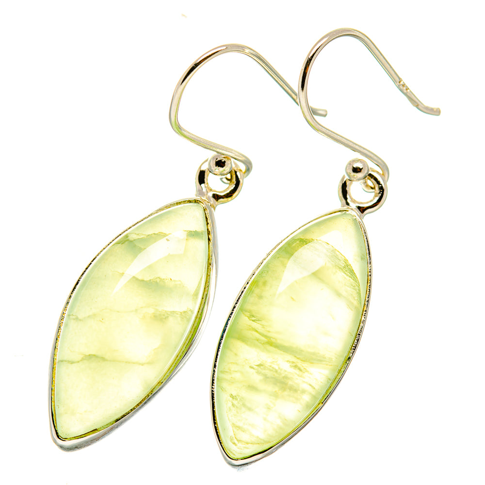 Prehnite Earrings handcrafted by Anasilvercos - EARR418606