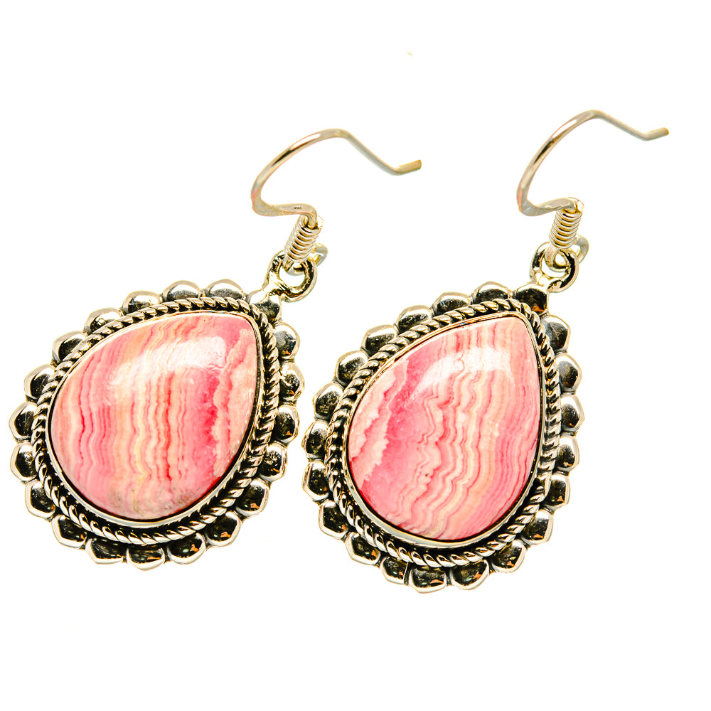 Rhodochrosite Earrings handcrafted by Anasilvercos - EARR418638