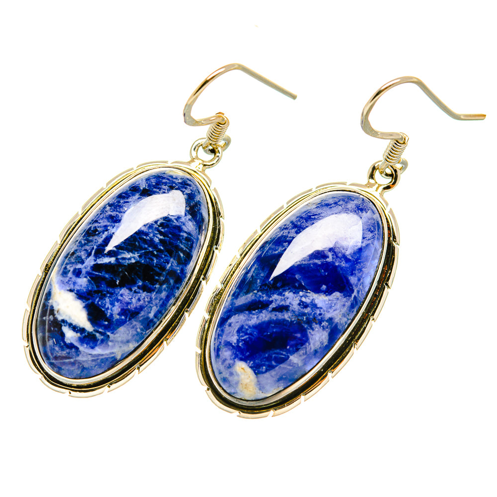 Sodalite Earrings handcrafted by Anasilvercos - EARR418646