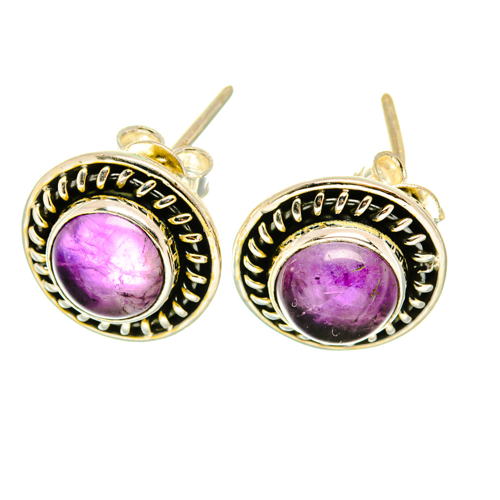 Amethyst Earrings handcrafted by Anasilvercos - EARR418651