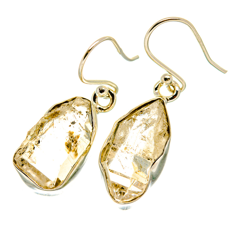 Herkimer Diamond Earrings handcrafted by Anasilvercos - EARR418653
