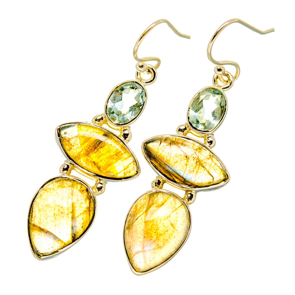 Labradorite Earrings handcrafted by Anasilvercos - EARR418654