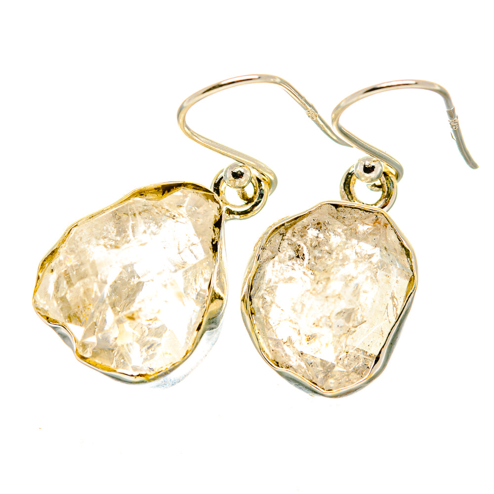 Herkimer Diamond Earrings handcrafted by Anasilvercos - EARR418668