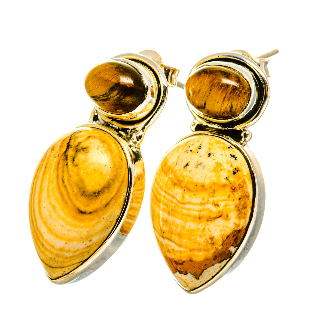 Picture Jasper Earrings handcrafted by Anasilvercos - EARR418682