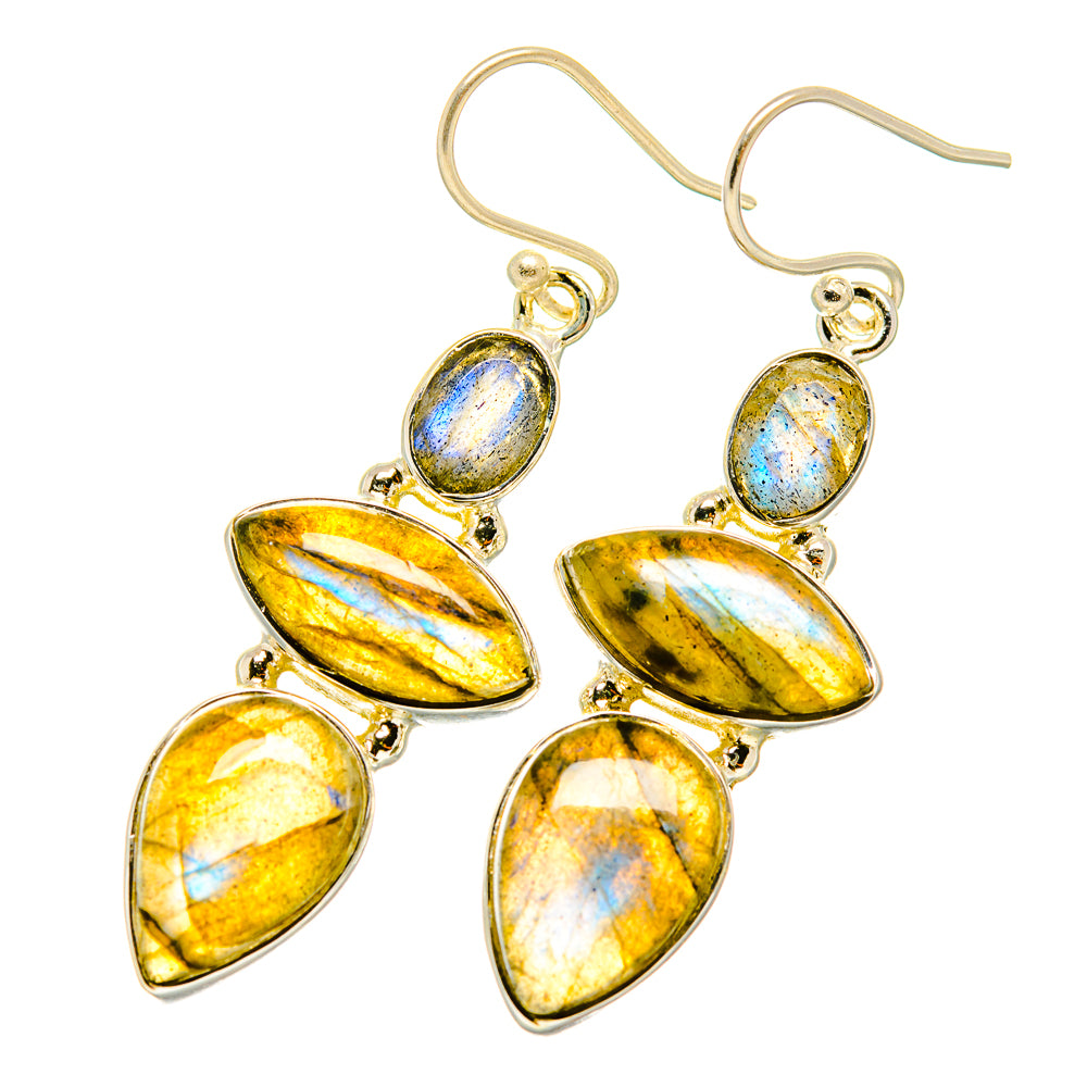Labradorite Earrings handcrafted by Anasilvercos - EARR418687