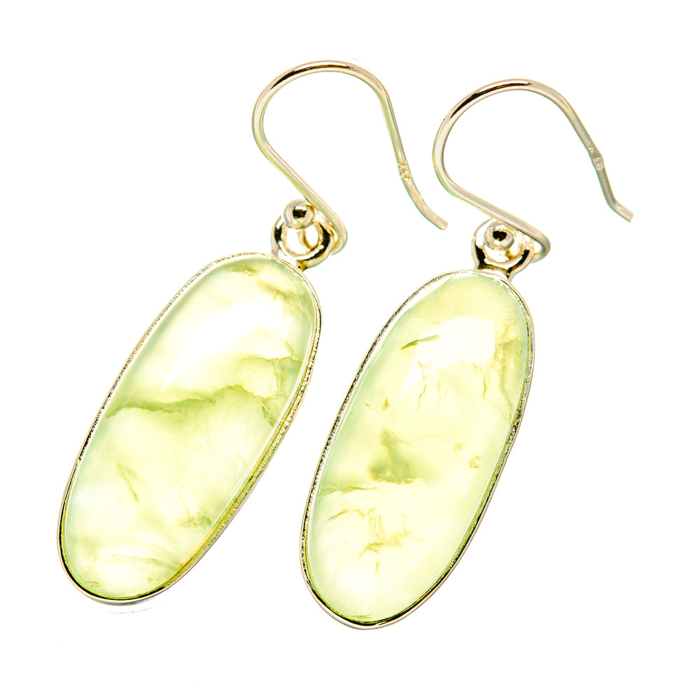 Prehnite Earrings handcrafted by Anasilvercos - EARR418690