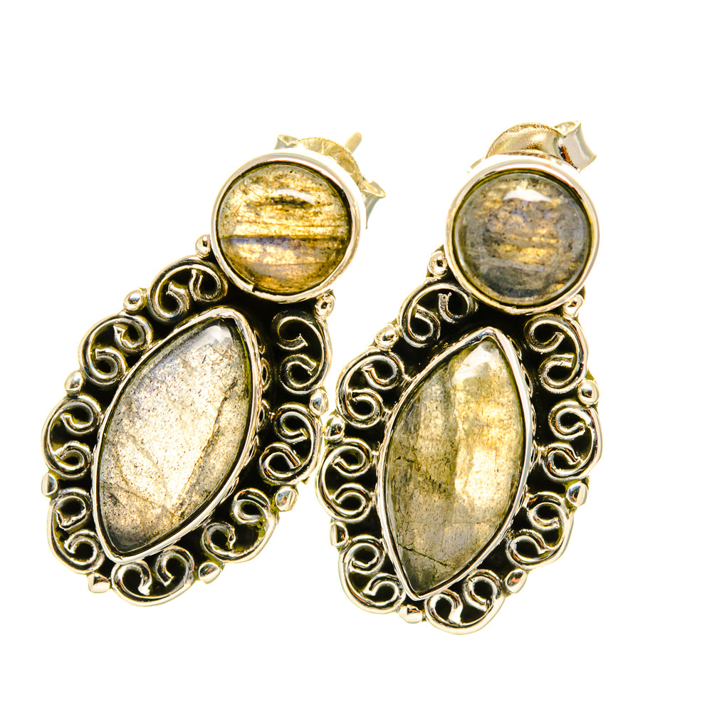 Labradorite Earrings handcrafted by Anasilvercos - EARR418691